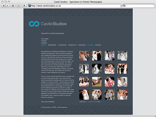 Castle Studios: Website Design