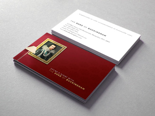 The Duke of Buckingham: Business Card Design