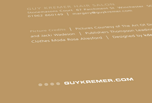 Guy Kremer: Brochure Cover Detail